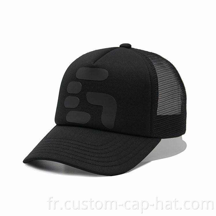 Black Trucker Cap